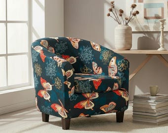 Stretch Club Chair Cover 2PC / Set Armlehnen Slipcover Sofa Schoner