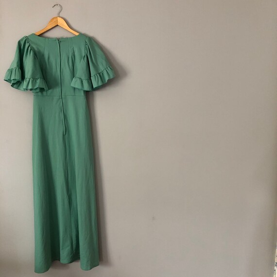 Vintage Sage Green Maxi Dress Gem