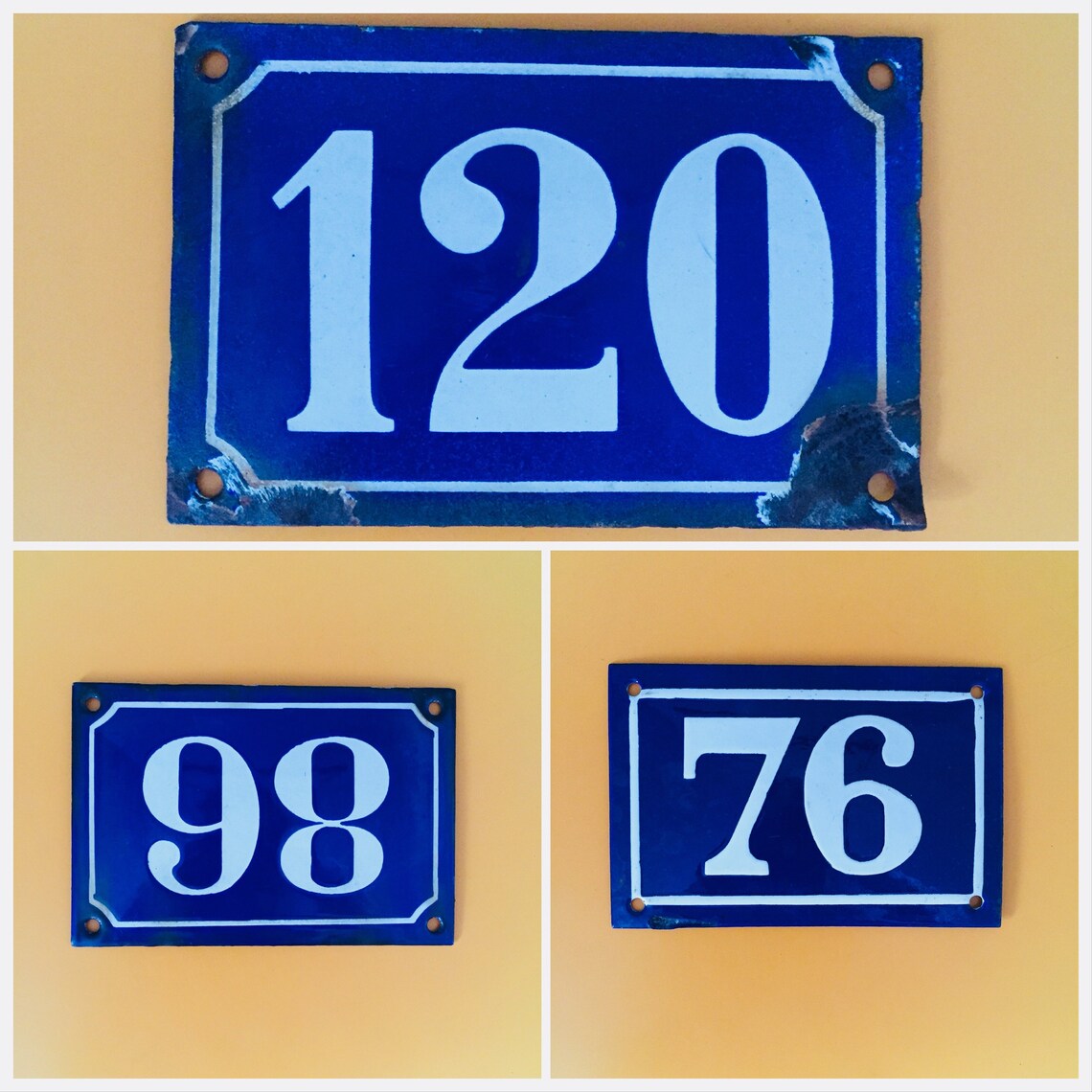 Vintage French House Numbers Etsy