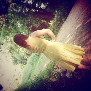 1970's Yellow Summer Dress image 3