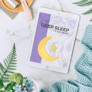 Deep Sleep 7 Day Reset Guide | Night Routine PDF (Digital Download)