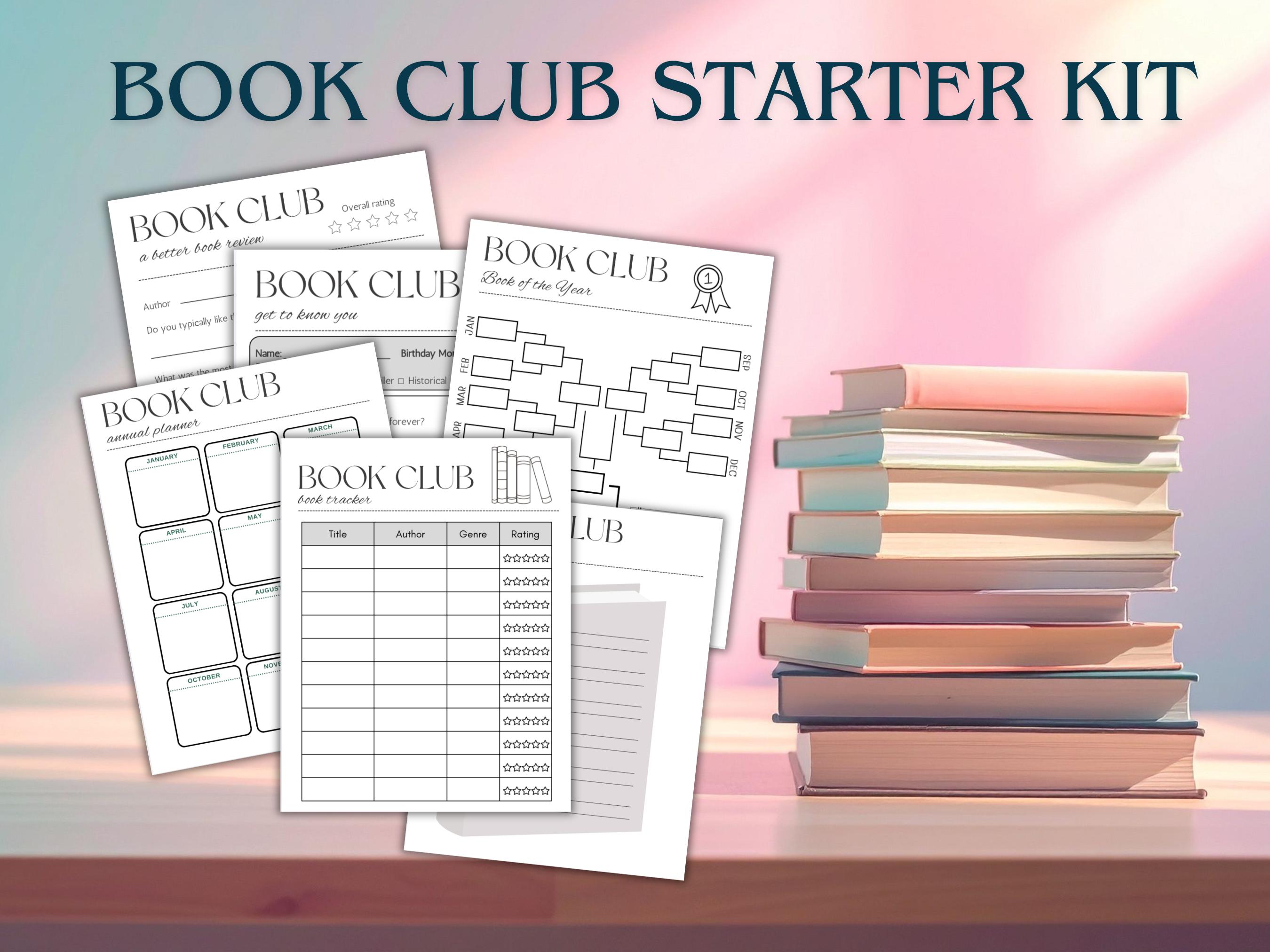 Book Club Starter Kit / Printable PDF Files to Start Your Own Club - Etsy
