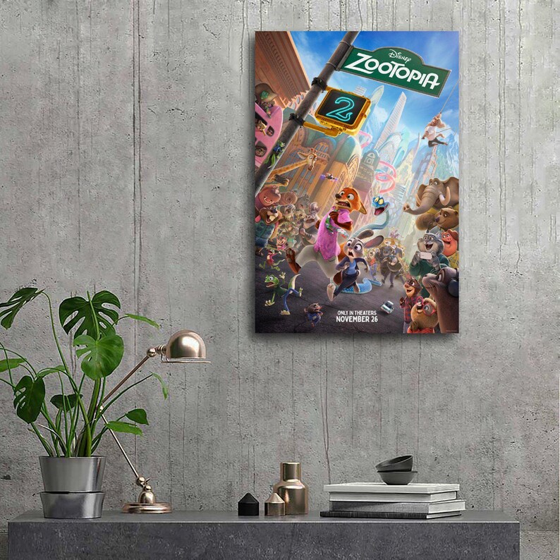 Zootopia 2 Movie Canvas Wall Art Poster Print Living Room Decor image 7