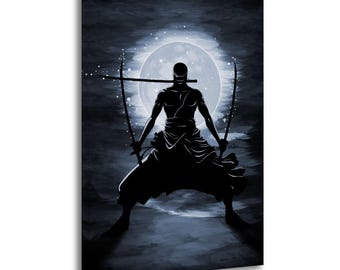 One Piece Roronoa Zorro Leinwanddruck: Anime , Wohnzimmer Dekor, Poster