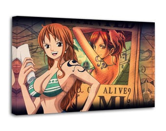 One Piece Nami Wollte Poster Leinwand Wand Kunst Anime Dekor