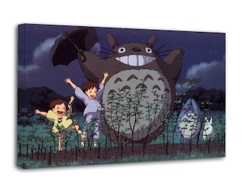 Mein Nachbar Totoro Leinwanddruck: Anime Wandkunst Poster