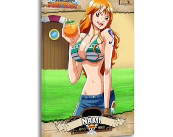 One Piece Nami Anime Leinwand: Wand Kunst Poster Bild Home Decor