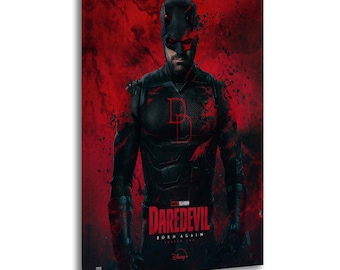 Daredevil Born Again Season 2 The Man Without Fear Returns (2) Painting On Canvas Wall Art Poster Picture Print Living Room Walls Decor Home