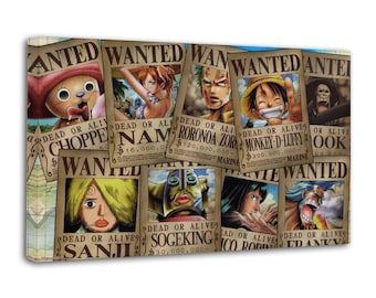 One Piece Wollte Leinwanddruck - Anime Wand Kunst Home Decor