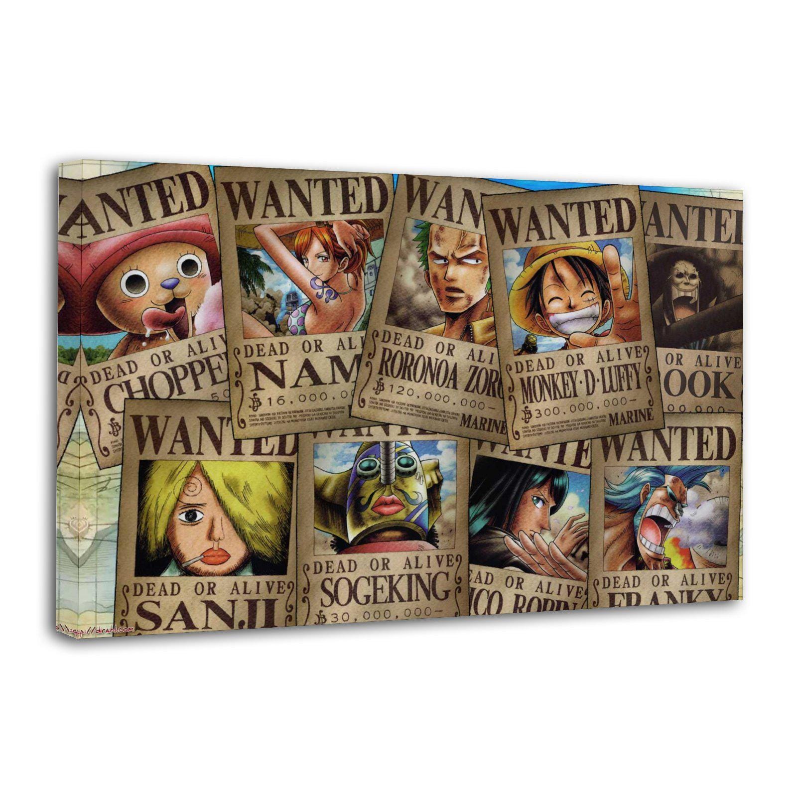 One piece wanted poster - Etsy 日本