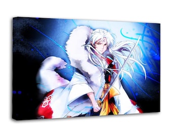 Inuyasha Japanische Anime Leinwanddruck: Wand-Kunst-Plakat für Wohnzimmer Dekor