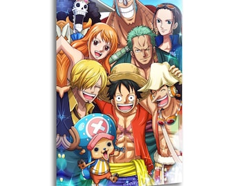 One Piece Strohhüte Leinwanddruck: Anime Wand Kunst , Wohnzimmer Dekor