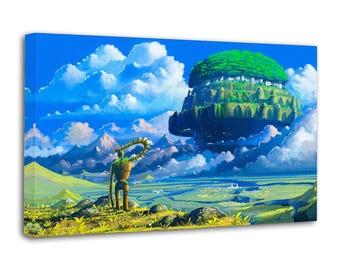 Castle in the Sky Anime Canvas Print: Laputa Robot Wall Art