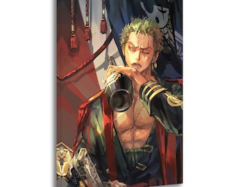 One Piece Roronoa Zorro Leinwanddruck: Anime , Wohnzimmer Dekor, Poster