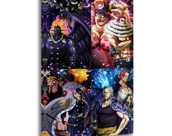 One Piece Yonko Leinwand: Anime , Wohnzimmer Dekor