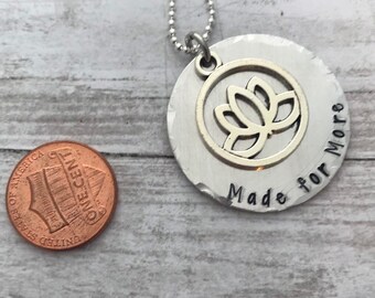Made for More Necklace. Lotus Necklace 