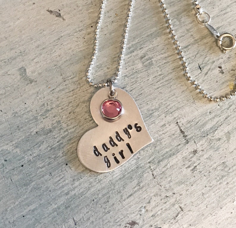 Daddy's Girl Necklace. Daddy's Girl Jewelry. Gift for Etsy