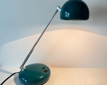Vintage Tensor Model 650 Telescoping Desk / Table Lamp Teal Turquoise Green Color