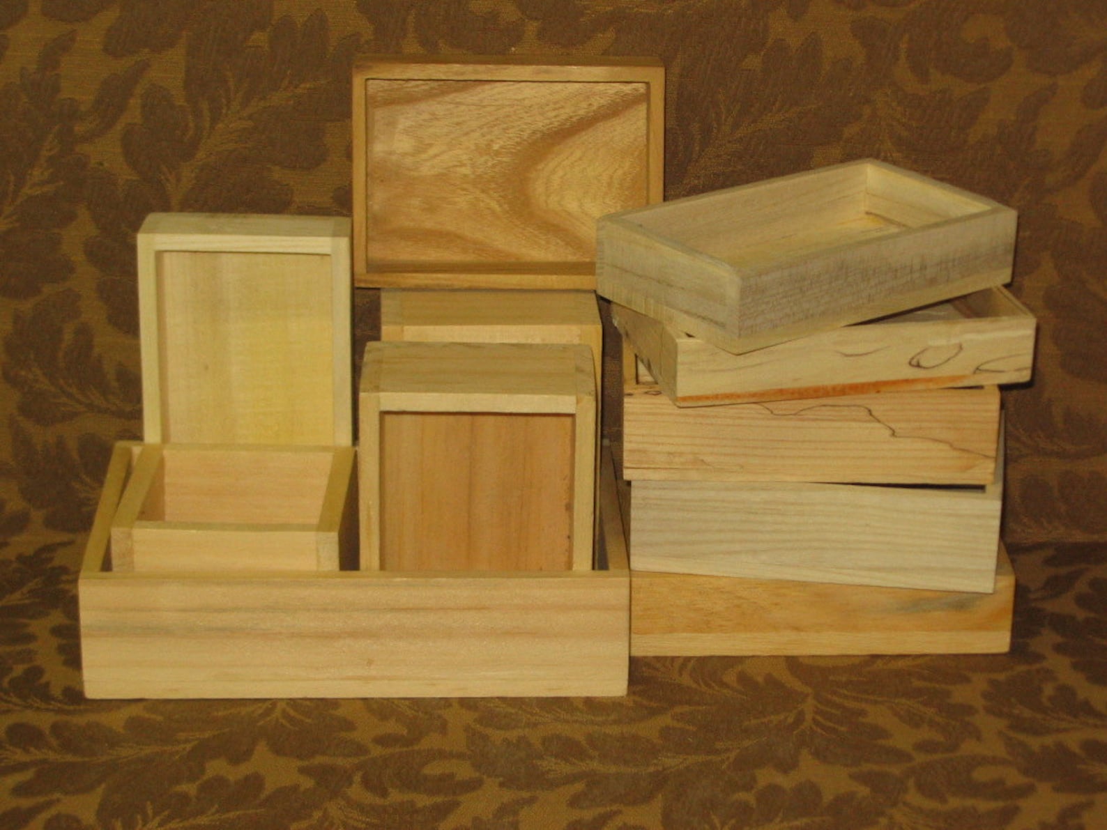 Unfinished Wood Craft Boxes without lids Package SALE Deal Etsy