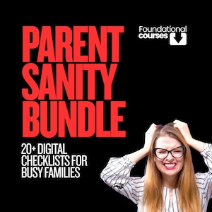 ADHD Friendly Home Management Bundle | 20+ Parent Sanity Checklists | Toddler Routine Tracker & Family Organizer | Executive Function Tools