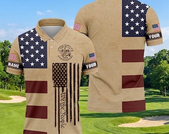 Polo retrò con bandiera celebrativa dei 250 anni di libertà, magliette divertenti da uomo, polo da golf divertenti da uomo, camicia estiva con bottoni, maglietta patriottica