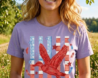 Duck Let Freedom Ring Independence Day PNG, Personalized USA Patriotic Shirt Design, Cute American Duck Graphic, Fourth of July Sublimation