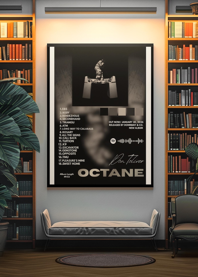 Don Toliver Poster OCTANE Album Art Hardstone Psycho Wall Art don-toliver-poster-octane-album-art-hardstone-psycho-wall-art