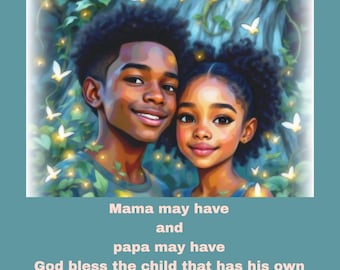 African American Art, Black Art, African American Prints, African American children, Black children