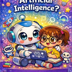 Artificial Intelligence Coloring Book for Kids, AI Coloring Pages, STEM Activity Book, Robot Coloring Book, Printable PDF, Kids Technology