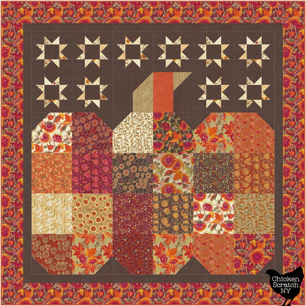 The Great Pumpkin Quilt Pattern, Layer Cake Throw Quilt Pattern ...