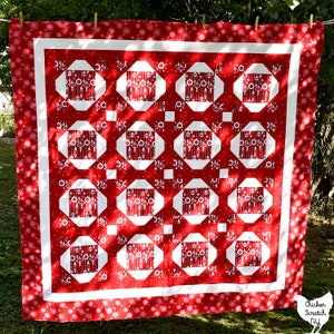 Cake Show Quilt Pattern, Beginner Friendly PDF Layer Cake Quilt Pattern, Throw Size