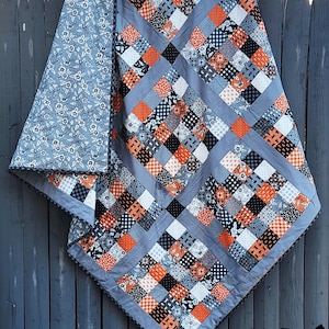 Stamp Collector Quilt Pattern, Beginner Friendly PDF Jelly Roll Quilt Pattern, Throw Size