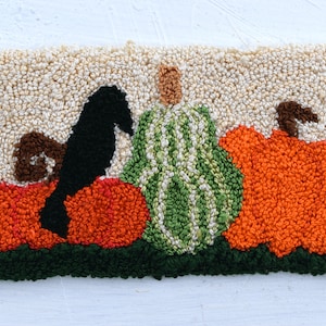 Pumpkin Harvest Punch Needle Pattern Printable, Autumn punch needle pattern, autumn embroidery design, Punch Needle PDF, Pumpkin Embroidery