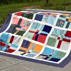 Truly May Quilt, Layer Cake Quilt Pattern, Digital PDF Throw Quilt Pattern, Beginner Quilt Pattern, Baby Quilt Pattern, easy quilt pattern