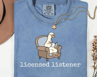 Licensed Listener PNG, Goose Therapist PNG, Mental Health Counselor PNG, Psychology Graduate Gift, Funny Therapy Design, Cute Goose Graphic