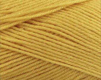 Fiddlesticks 8 Ply Yellow Acrylic Yarn (100g, 250m) – Soft, Anti-Pilling #70042