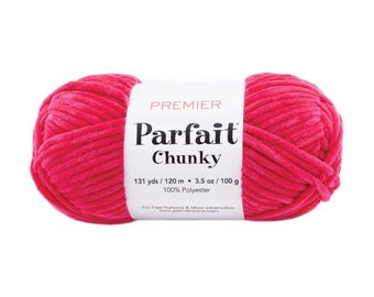 Parfait Chunky Premier Yarn #1150-13 Bright Pink 100g, 120m, 100% Polyester