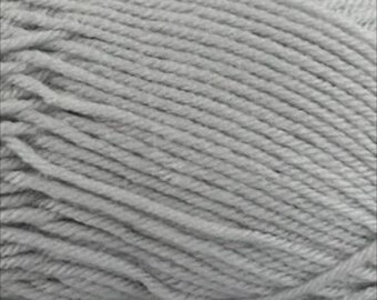 Fiddlesticks 8 Ply Marle Grey Acrylic Yarn (100g, 250m) – Soft, Anti-Pilling #70025