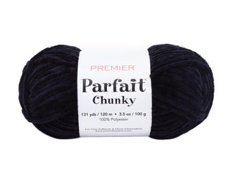 Parfait Chunky Premier Yarn #1150-10 Black 100g, 120m, 100% Polyester