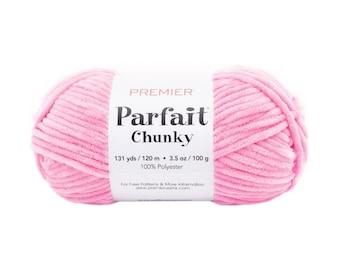 Parfait Chunky Premier Yarn #1150-08 Bubblegum 100g, 120m, 100% Polyester