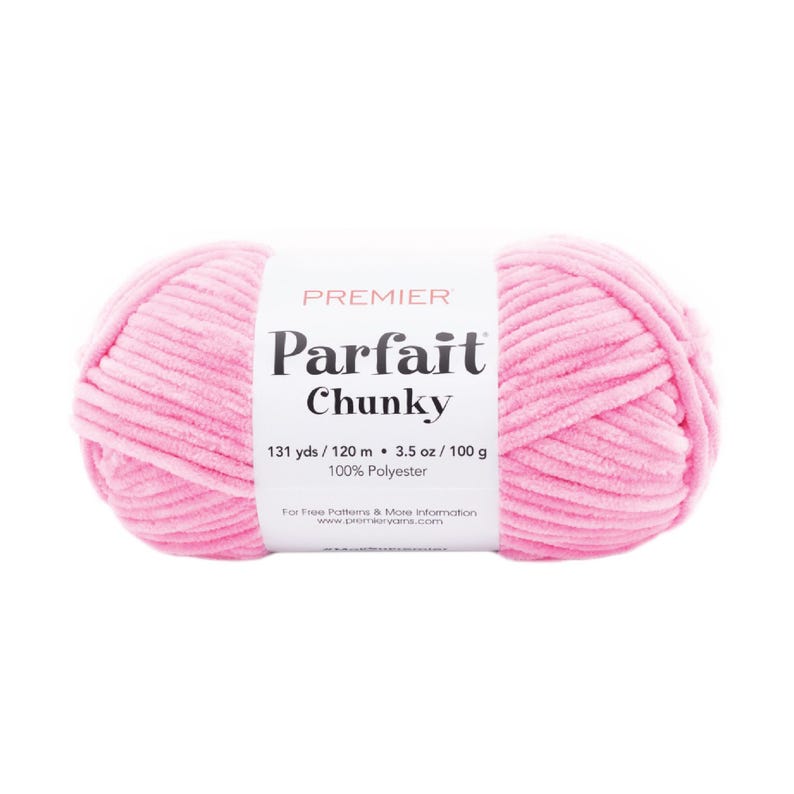 Parfait Chunky Premier Yarn #1150-08 Bubblegum 100g, 120m, 100% Polyester image 1