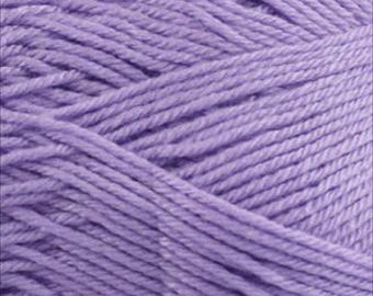 Fiddlesticks 8 Ply Lilac Acrylic Yarn (100g, 250m) – Soft, Anti-Pilling #70008