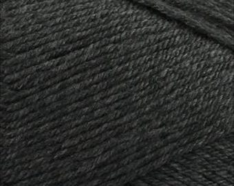 Fiddlesticks 8 Ply Dark Grey Acrylic Yarn (100g, 250m) – Soft, Anti-Pilling #70031