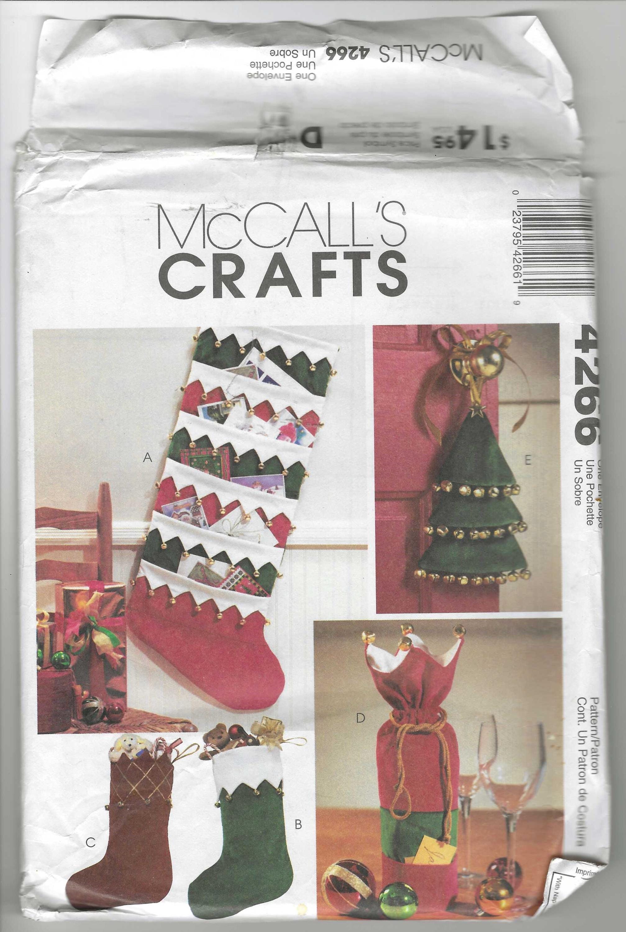 Mccall's Crafts 4266 SEWING PATTERN for Christmas Crafts - Etsy