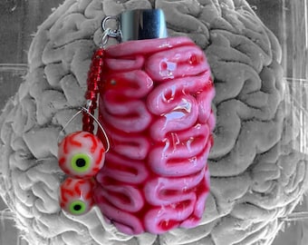 Funda para encendedor Bic de la serie Gore hecha a mano para Halloween / Estuche para encendedor / Arte esculpido / Regalo coleccionable único / Adornos para bolsos / Espeluznante / Terror