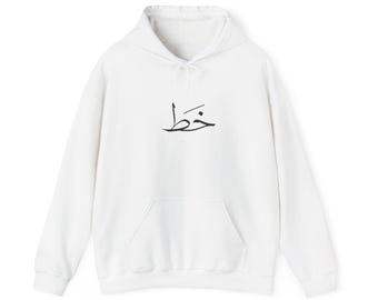 Arabic Calligraphy Script Hoodie | Geometric Symbol Back Print Hoodie