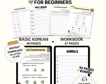 Learn Korean in 7 Days for Beginners | Hangul Workbook PDF with Audio