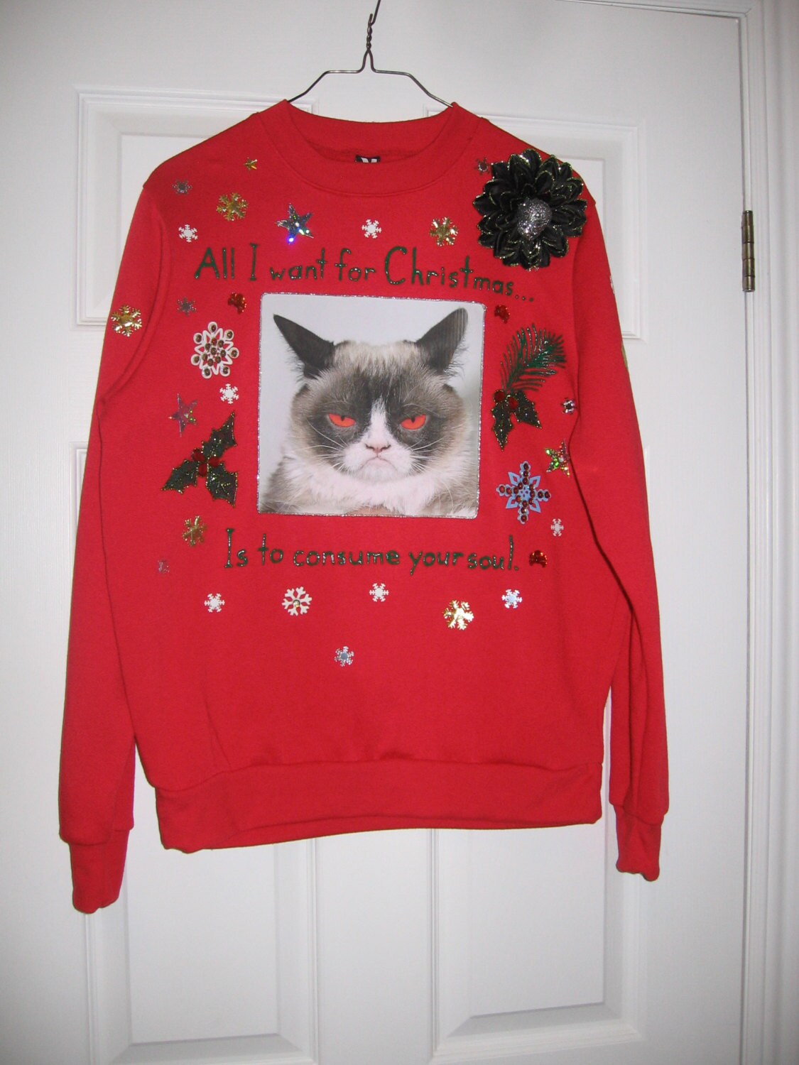 evil christmas sweater