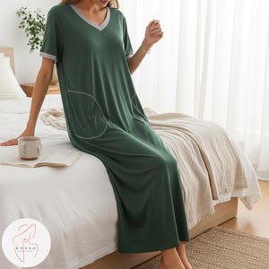 chinese dress ladies Amazon.com: ELESOL Full Length House Dresses for Women with Pockets V-Neck  Nightgown Long Sleeve Lounge Dress : Clothing, Shoes & Jewelry main image 1