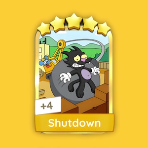Lot de 17 autocollants Golden Blitz SHUTDOWN - Livraison rapide